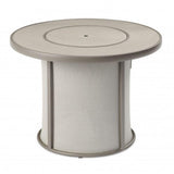 The Outdoor GreatRoom Company Stonefire Gray Round Fire Pit Table burner cover