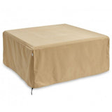 Square Tan Polyester Ripstop Cover with Drawstring.
