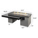 The Outdoor GreatRoom Company Uptown 65" Linear Gas Fire Pit Table Specs