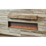 The Outdoor GreatRoom Company Weathered Barnwood Concrete Floating Mantel Shelf
