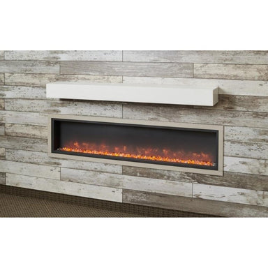 The Outdoor GreatRoom Company White Concrete Floating Mantel Shelf