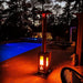 Timber Stoves Big Timber Stainless Steel Pellet Patio Heater by the pool