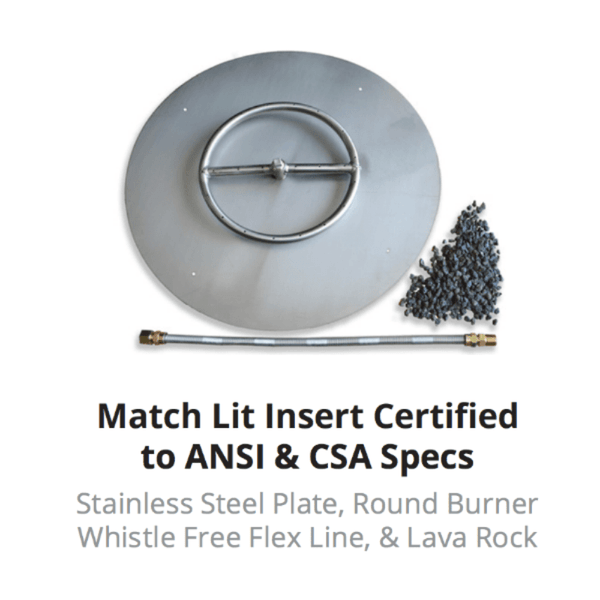 Match Lit ANSI/CSA Certified Fire Pit - installation view