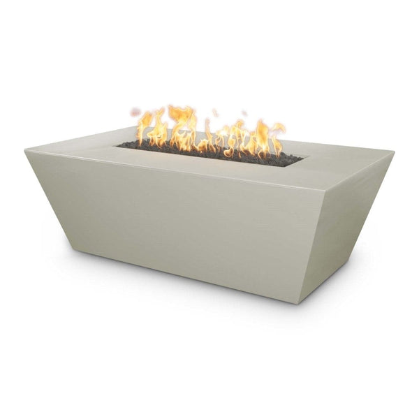 Top Fires Angelus 60-Inch Rectangular GFRC Gas Fire Pit Table in Ash - installation view
