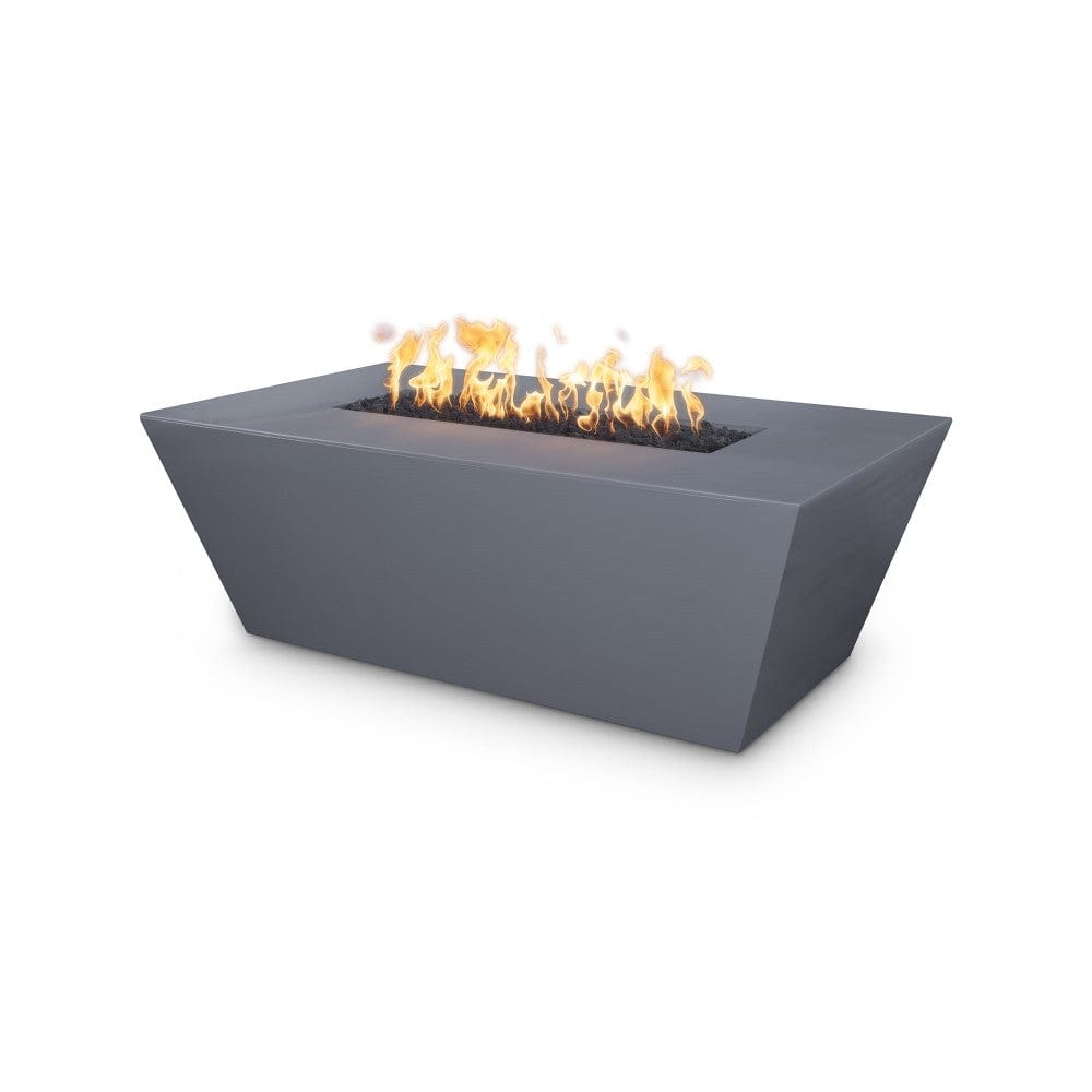 Top Fires Angelus 60-Inch Rectangular GFRC Gas Fire Pit Table in Gray