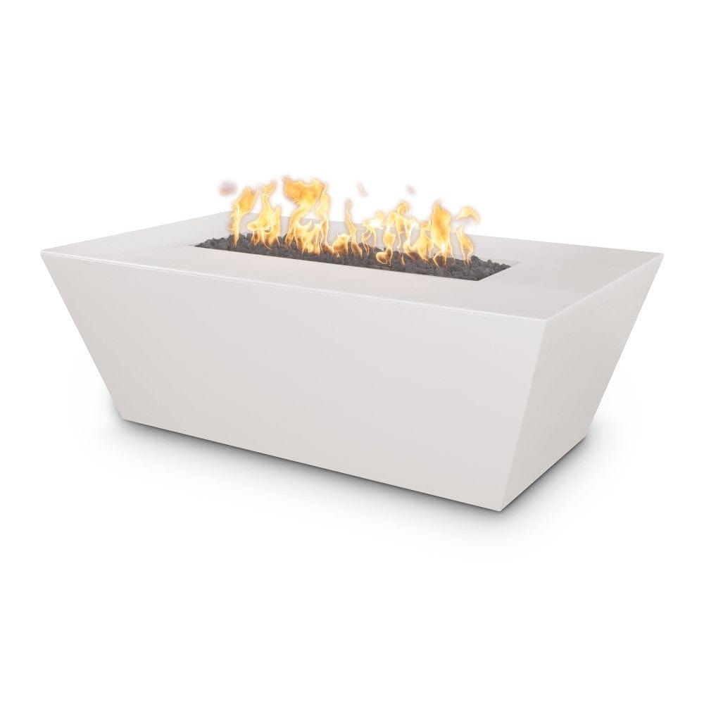 Top Fires Angelus 60-Inch Rectangular GFRC Gas Fire Pit Table in Limestone