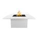 Top Fires Bella 36-Inch Square Steel Gas Fire Table White
