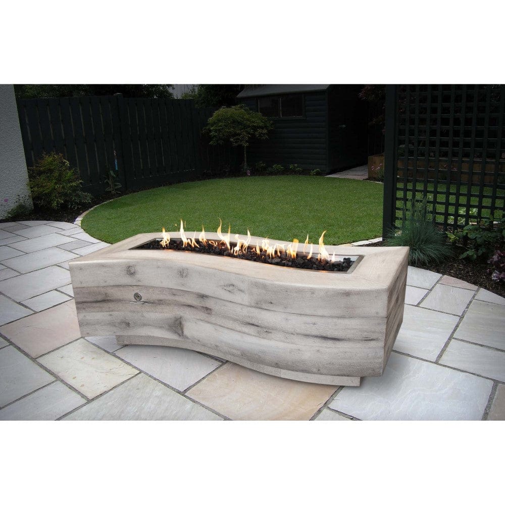 Top Fires Big Sur GFRC Gas Fire Pit in Ivory Lifestyle