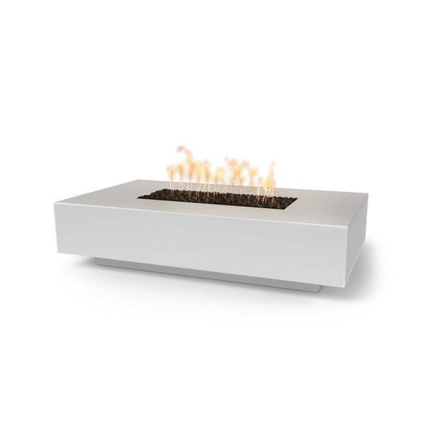 Top Fires Cabo 56-inch Linear GFRC Gas Fire Pit Table in Limestone