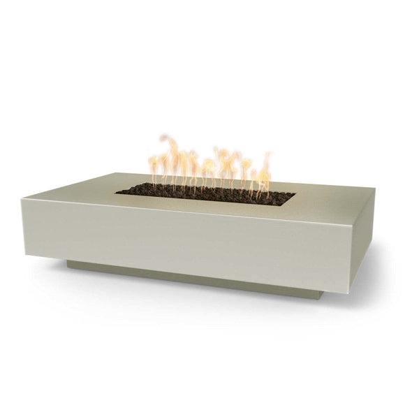 Top Fires Cabo 56-inch Linear GFRC Gas Fire Pit Table in Ash - installation view
