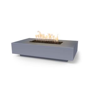 Top Fires Cabo 66-Inch Rectangular GFRC Gas Fire Pit Table - Match Lit - room setting