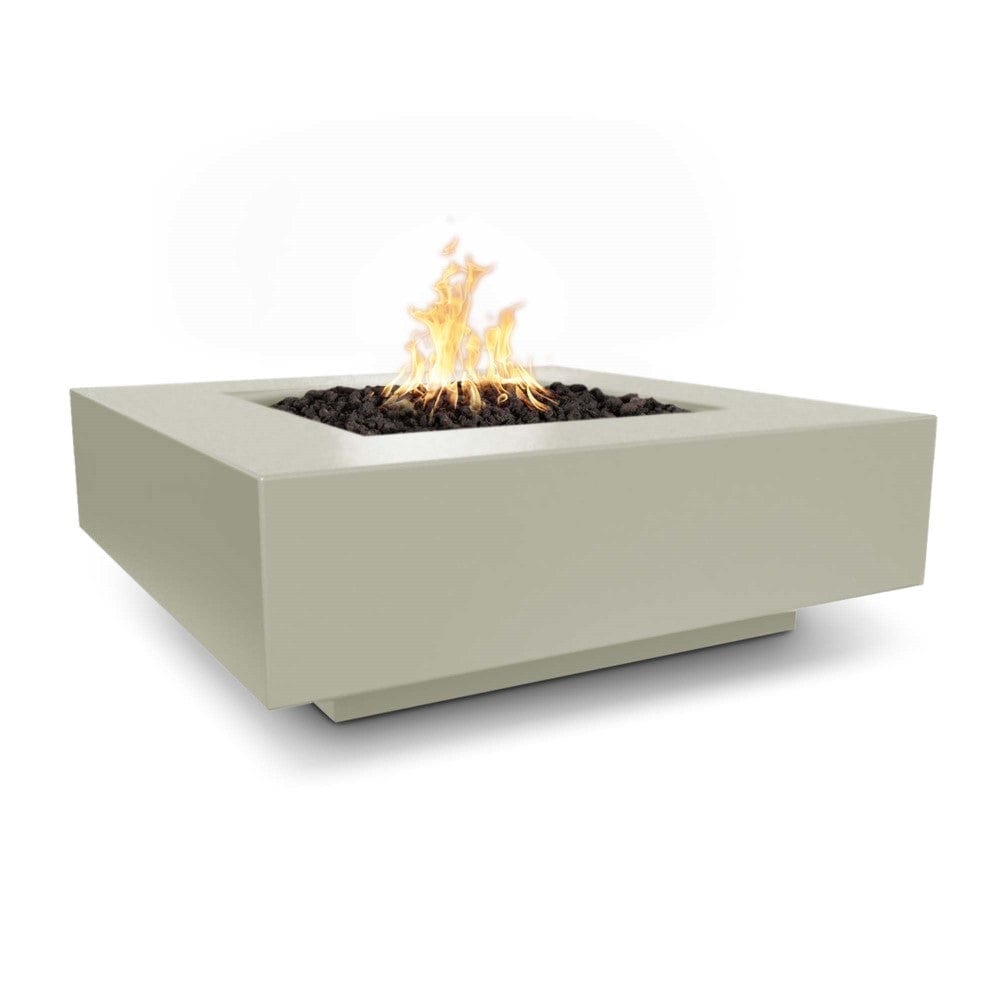 Top Fires Cabo Square GFRC Gas Fire Pit Table in Ash