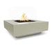 Top Fires Cabo Square GFRC Gas Fire Pit Table in Ash