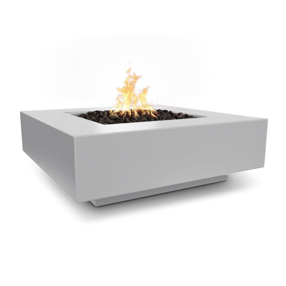 Top Fires Cabo Square GFRC Gas Fire Pit Table in Natural Gray