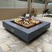 Top Fires Cabo Square GFRC Gas Fire Pit Table Outdoor