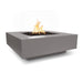 Top Fires Cabo Square GFRC Gas Fire Pit Table in Chestnut