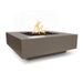 Top Fires Cabo Square GFRC Gas Fire Pit Table in Chocolate
