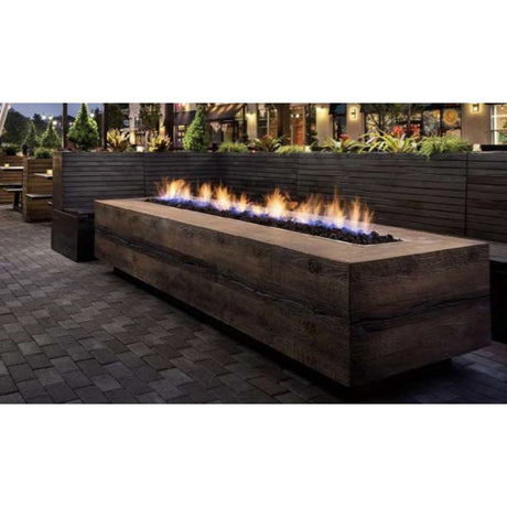 Top Fires Catalina 84" Oak Fire Pit in Restaurant