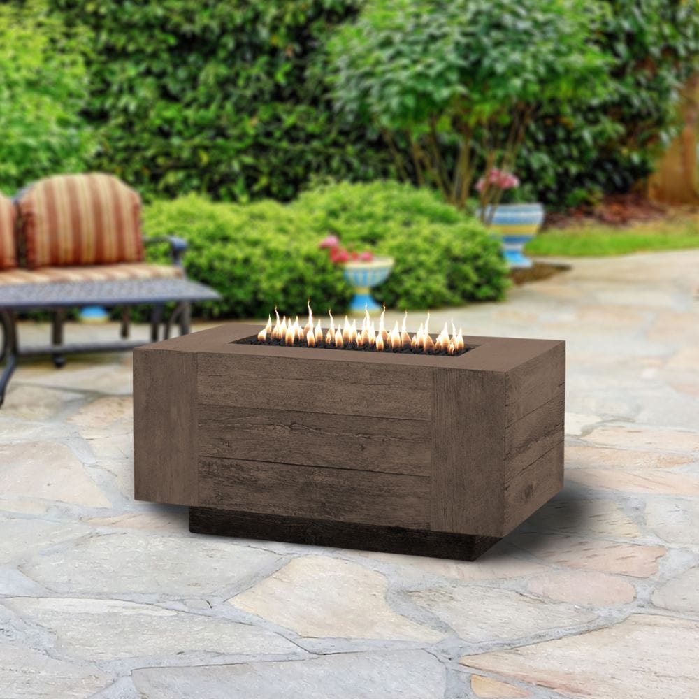 Top Fires Catalina Oak Fire Pit in Outdoor Area