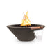 Top Fires 24-inch Round Concrete Match Lit Gas Fire and Water Bowl - OPT-24RFWM Chocolate