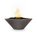 Top Fires 24-inch Round Concrete Electronic Ignition Gas Fire Bowl - OPT-24RFOE Chestnut