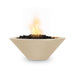 Top Fires 31" Round Concrete Gas Fire Bowl - Electronic (OPT-31RFOE) Vanilla