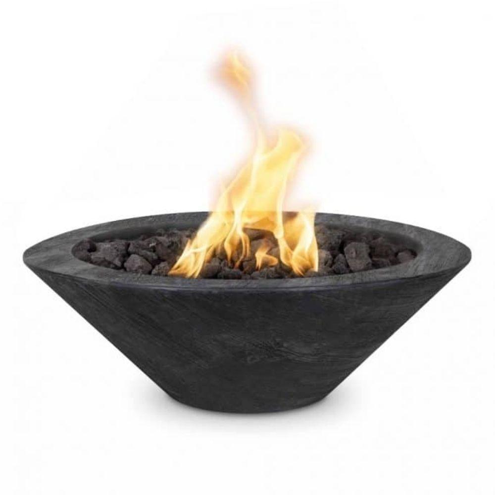 Top Fires Cazo Ebony Gas Fir Bowl Electronic Ignition