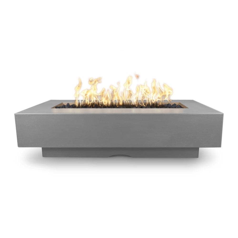 Top Fires Del Mar 72-Inch Rectangular GFRC Gas Fire Pit - Electronic