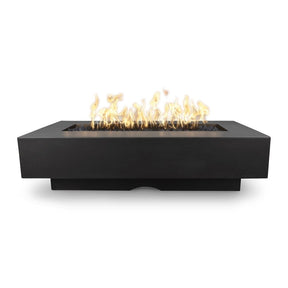 Top Fires Rectangular Del Mar GFRC Gas Fire Pit in Black - alternate view