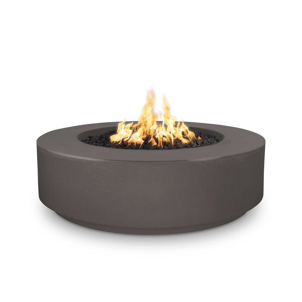 Top Fires 42" Florence GFRC Fire Pit in Chestnut