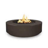 Top Fires 42" Florence GFRC Fire Pit in Chocolate