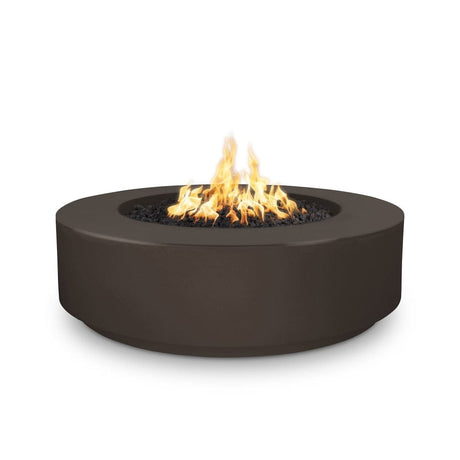 Top Fires 42" Florence GFRC Fire Pit in Chocolate