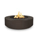 Top Fires 42" Florence GFRC Fire Pit in Chocolate