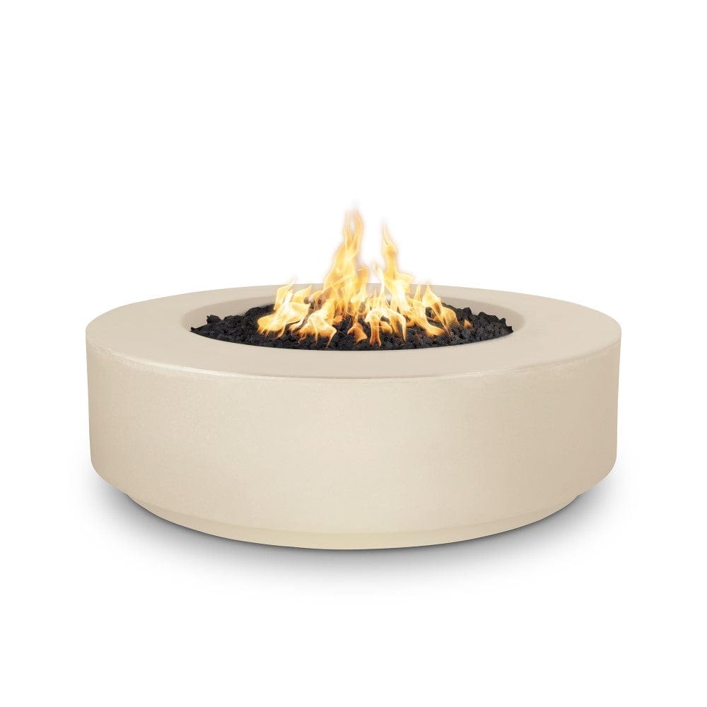Top Fires 42" Florence GFRC Fire Pit in Vanilla