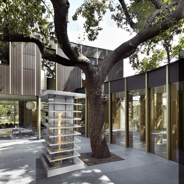 top fires stainless steel high-rise fire tower in outdoor area