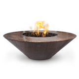 Top Fires Julius 48-Inch Copper Gas Fire Pit With Wide Ledge - OPT-RS48