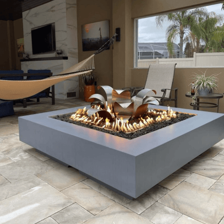 Customized Top Fires Lotus Flower Ornamental Gas Burner on Cabo Fire Pit