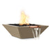 Top Fires 36" Square Concrete Match Lit Gas Fire and Water Bowl in Brown