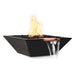 Top Fires 36" Square Concrete Match Lit Gas Fire and Water Bowl in Black