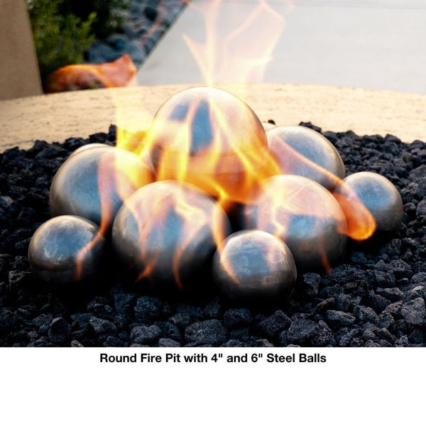 top fires steel balls - installation view