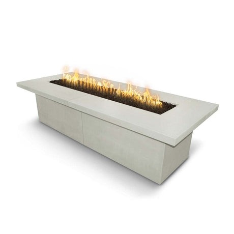 Top Fires Newport Rectangular Concrete Gas Fire Table in Ash