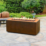 Top Fires Pismo 72" Corten Steel Gas Fire Pit