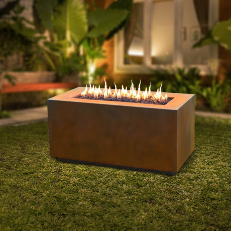Top Fires Pismo 48" Corten Steel Gas Fire Pit