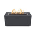 Top Fires Pismo Gray Rectangular Powder Coated Match Lit Gas Fire Pit