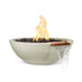 Top Fires Sedona 27-Inch Round Concrete Gas Fire and Water Bowl in Ash