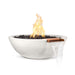 Top Fires Sedona 27-Inch Round Concrete Gas Fire and Water Bowl in Limestone