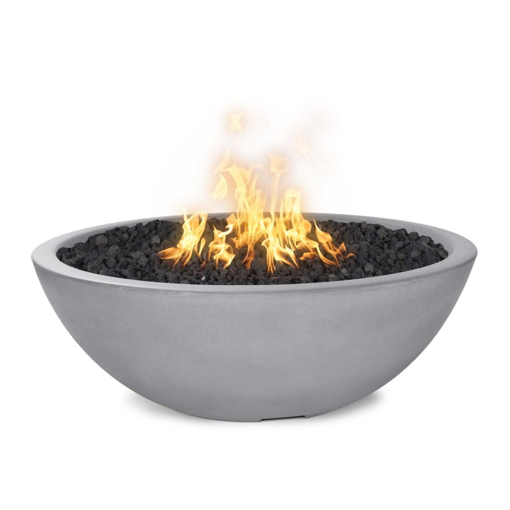 Top Fires Sedona 27-Inch Round Concrete Gas Fire Bowl in Natural Gray
