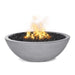 Top Fires Sedona 27-Inch Round Concrete Gas Fire Bowl in Natural Gray