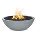 Top Fires 27-inch Round Concrete Match Lit Gas Fire Bowl Gray