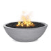 Top Fires 27-inch Round Concrete Match Lit Gas Fire Bowl Natural Gray